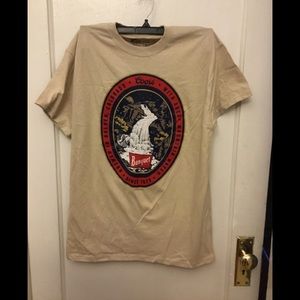 NWT Coors banquet oval waterfall graphic tee.